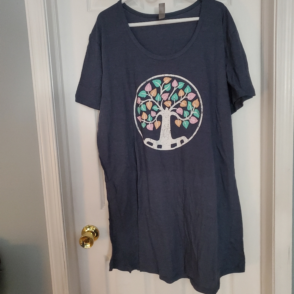 Plus Tree of Life Tshirt Dress